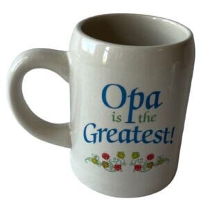 Opa Gifts German Coffee Cup,Opa is the Greatest, EHG, Grandpa Gift